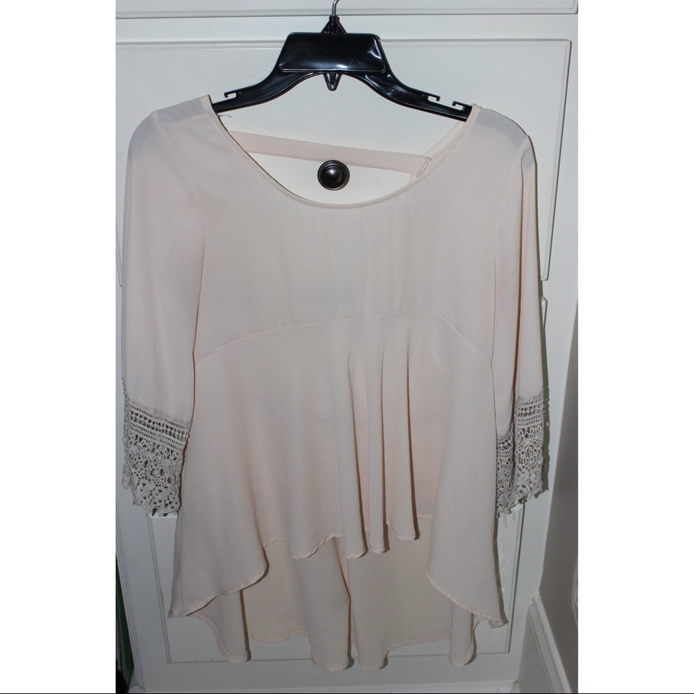 3/4 Sleeve Cream Top
